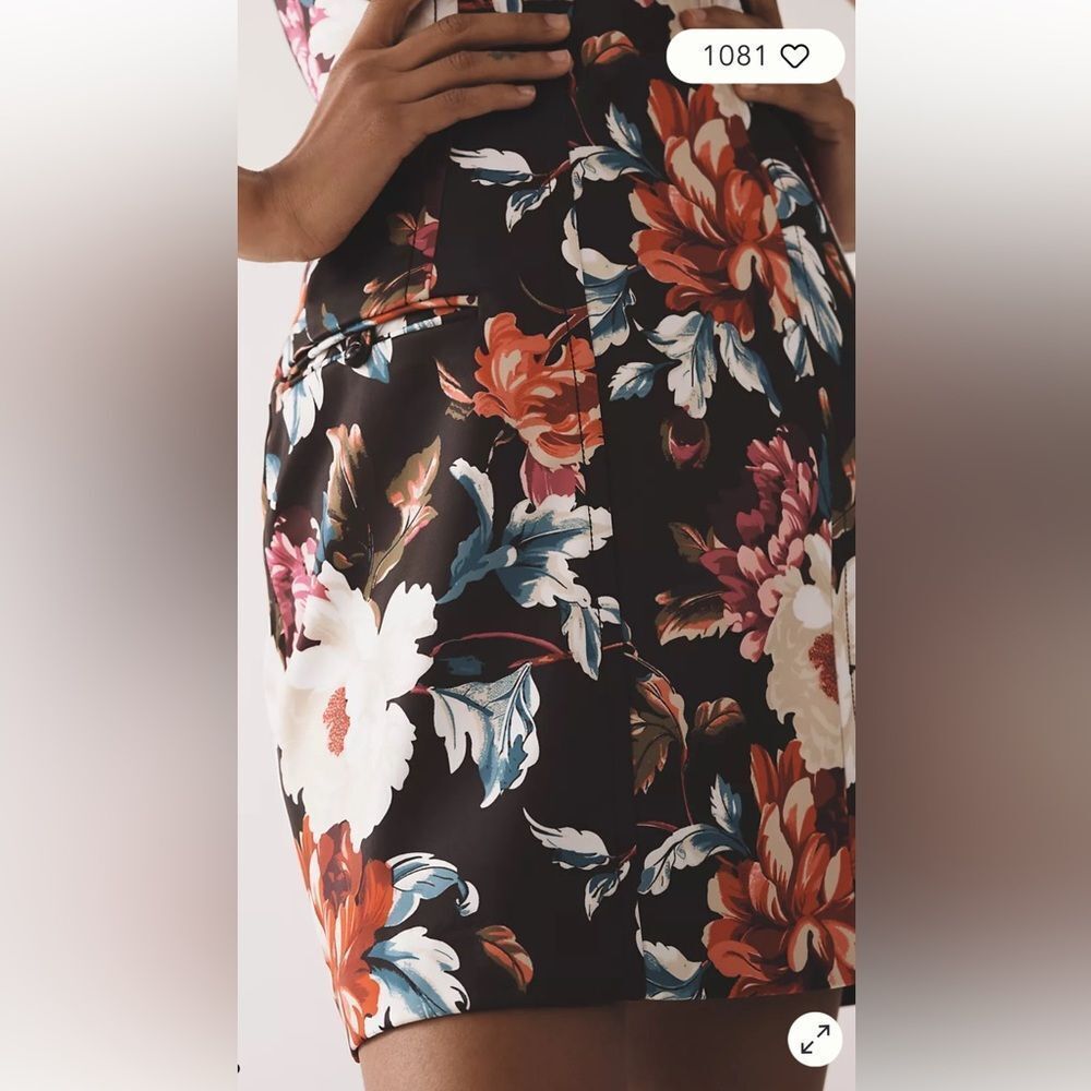 Anthropologie Strapless Sculpted Mini Dress - Picture 4 of 10
